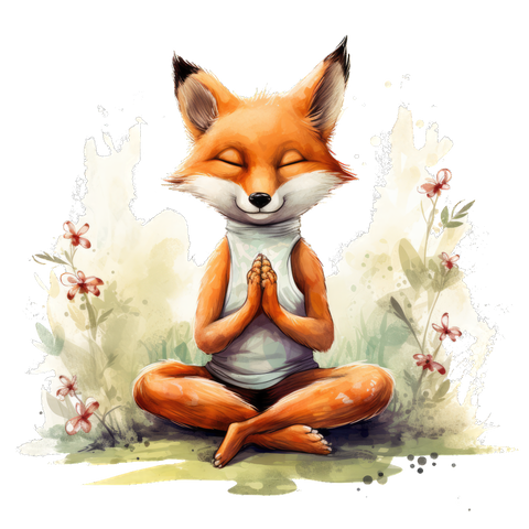 Damen T-Shirt - "Yoga Fuchs" - 100 % Baumwolle - "Sauerland Edition"