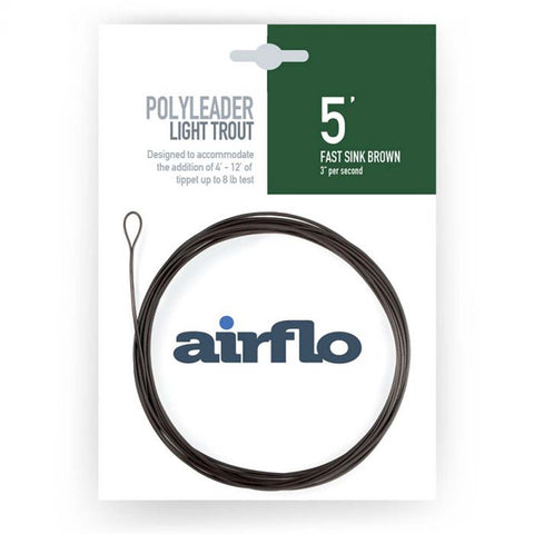 AIRFLO Light Trout Polyleader - Extra Fast Sink - 5 ft
