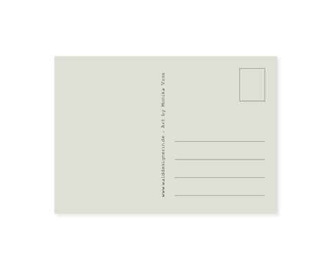 Postkarte - Der Hase und der Igel - Monika Voss
