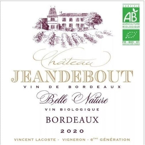 Bio-Rotwein Bordeaux 2020 „Château Jeandebout“