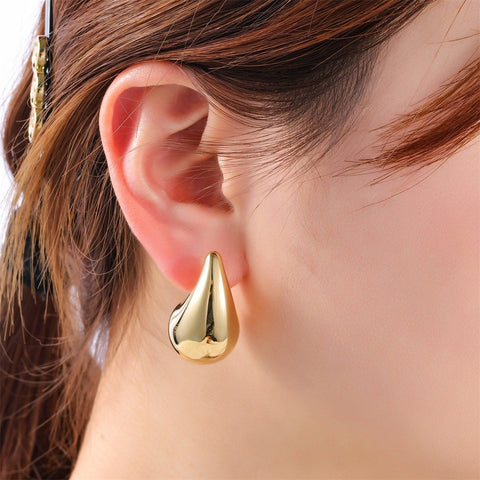 Haily Drop Ohrringe – Eleganz in 14 Karat Gold