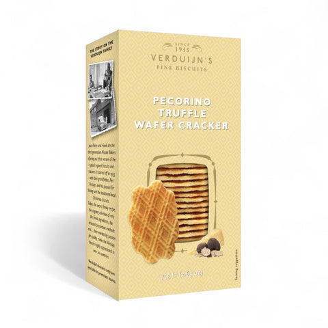 Herzhafte Waffel Cracker mit Trüffel und Pecorino