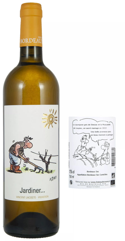 Bio Weißwein Bordeaux 2023 „Jardiner“ - Château de Cranne
