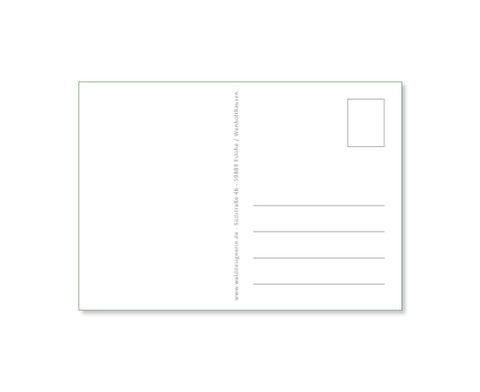 Wunderschöne Postkarte Grüße aus dem Sauerland - Rückseite