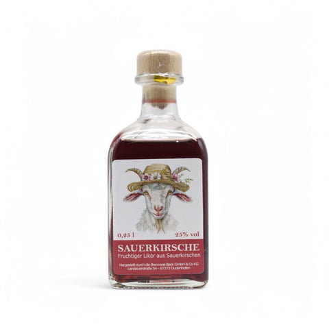 Sauerkirschlikör in 250 ml Designer Edelglasflasche - Sauerland Edition