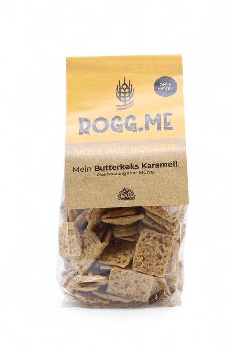 Rogg.me Butterkekse mit Karamell aus Roggen von der Bäckerei Vielhaber aus dem Sauerland