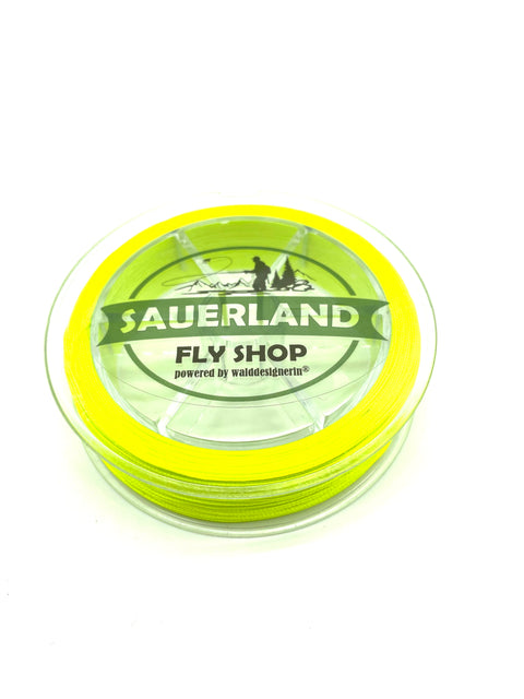 Unser Braided Flyline Backing ist aus hochwertigem geflochtenem Polyester hergestellt und dient zur Unterfütterung deiner Fliegenschnüre und Vergrößerung des Spulenkerns.