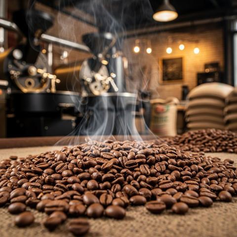 Frisch geröstete Arabica Bohnen für den Strong Coffee Gin