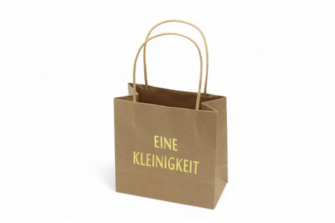 Geschenktüte "Eine Kleinigkeit"  Beige / Natur