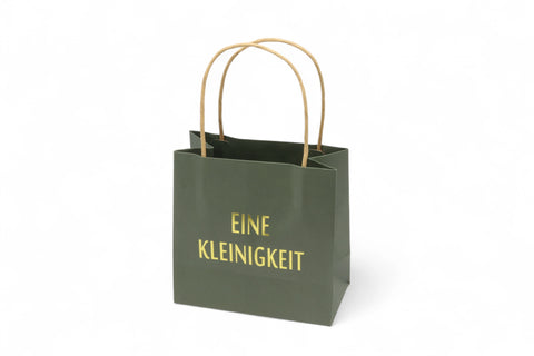 Geschenktüte "Eine Kleinigkeit" Dunkelgrün