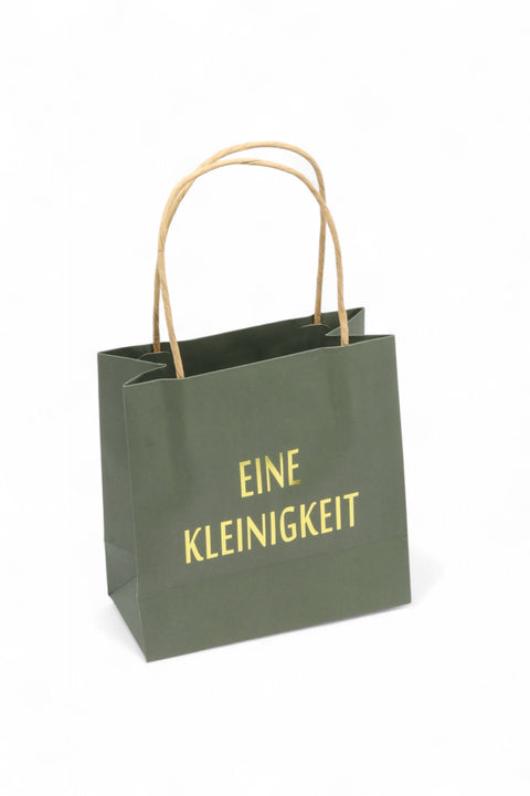 Geschenktüte "Eine Kleinigkeit" Dunkelgrün