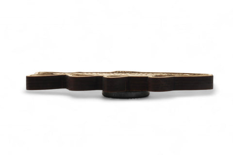 Kühlschrankmagnet Bachforelle aus Holz - Extra Stark