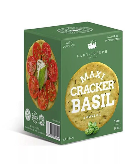 Maxi Cracker mit Basilikum und Olivenöl