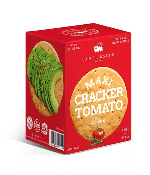 Maxi Cracker mit Tomate, Rosmarin und nativem Olivenöl extra.