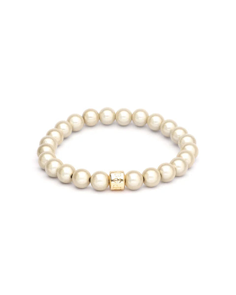 Magic Pearl Perlenarmband "Champagner" 8mm