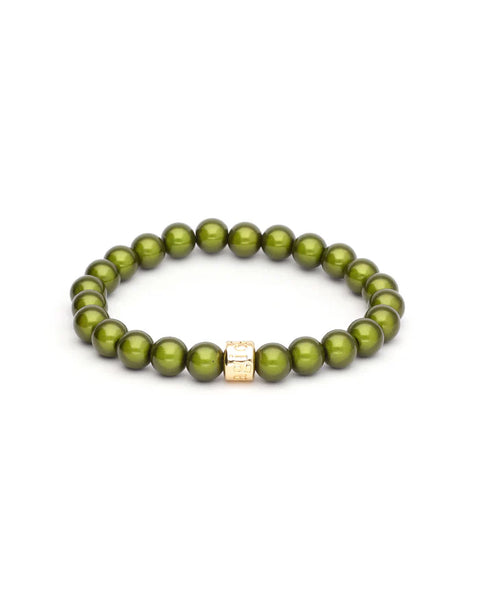 Magic Pearl Perlenarmband "Olive Fine" 8mm