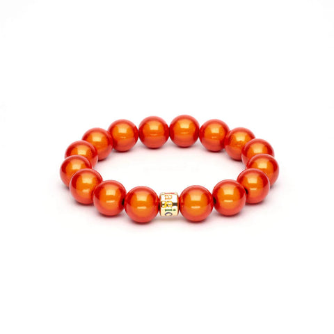 Magic Pearl Perlenarmband "Oranje" 8mm