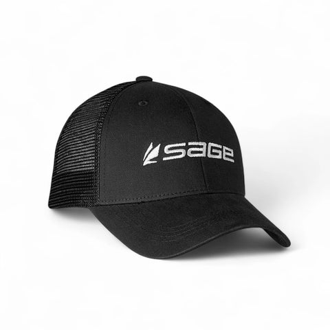 SAGE Mesh Back Hat - Baseball Cap - Black