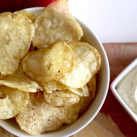 Chips aus Frankreich mit karamelisierten Zwiebeln, unfassbar lecker