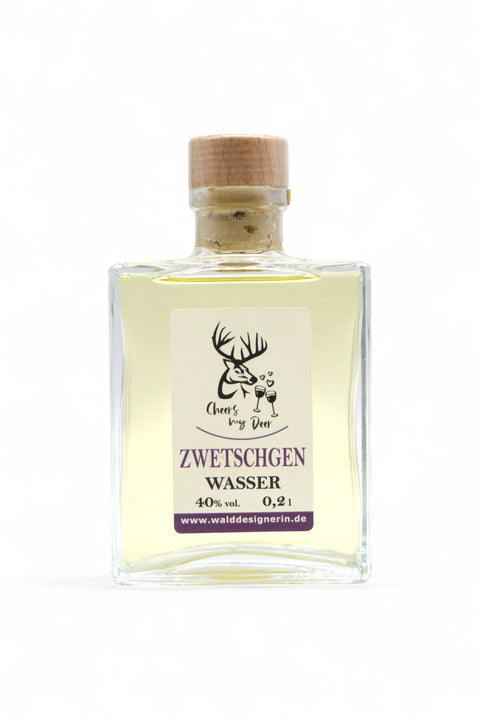Zwetschgen Wasser - 200 ml - Cheers my Deer - Hirschkopf - WALDDESIGNERIN®